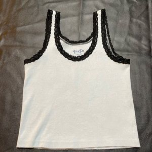 Pacsun tank top baby blue and black